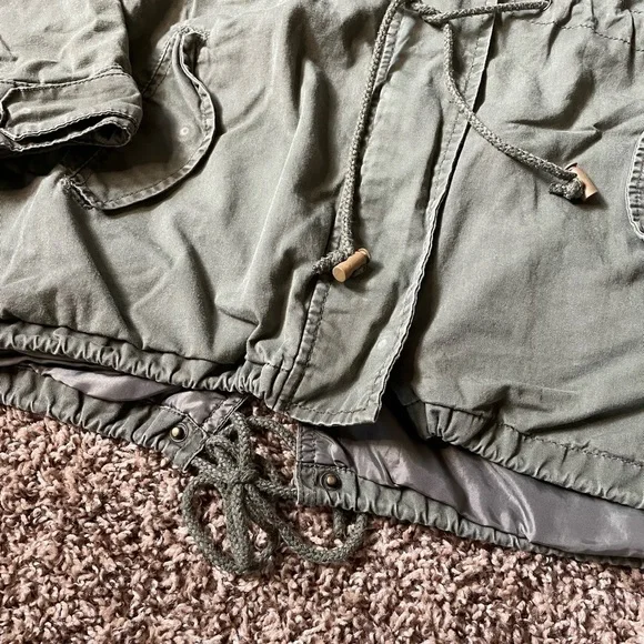 Ambiance medium army green utility jacket - Picture 5 of 12